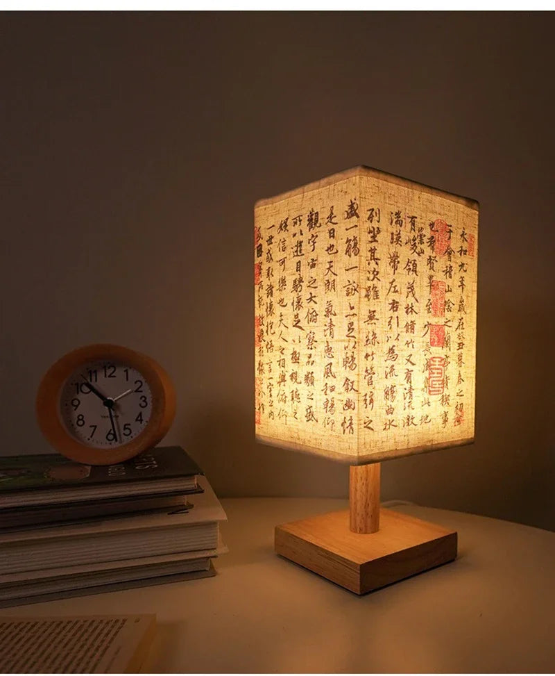 LED Decoration Chinese Table Lamp Simple Dimmable