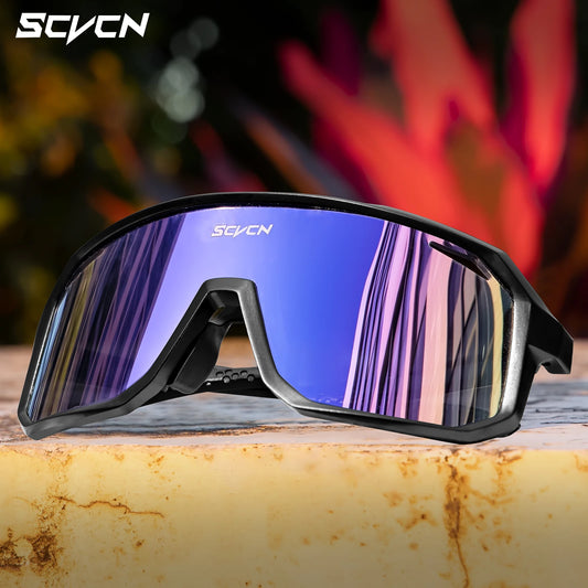 SCVCN New Outdoor Cycling Glasses Bike Sunglasses Men UV400