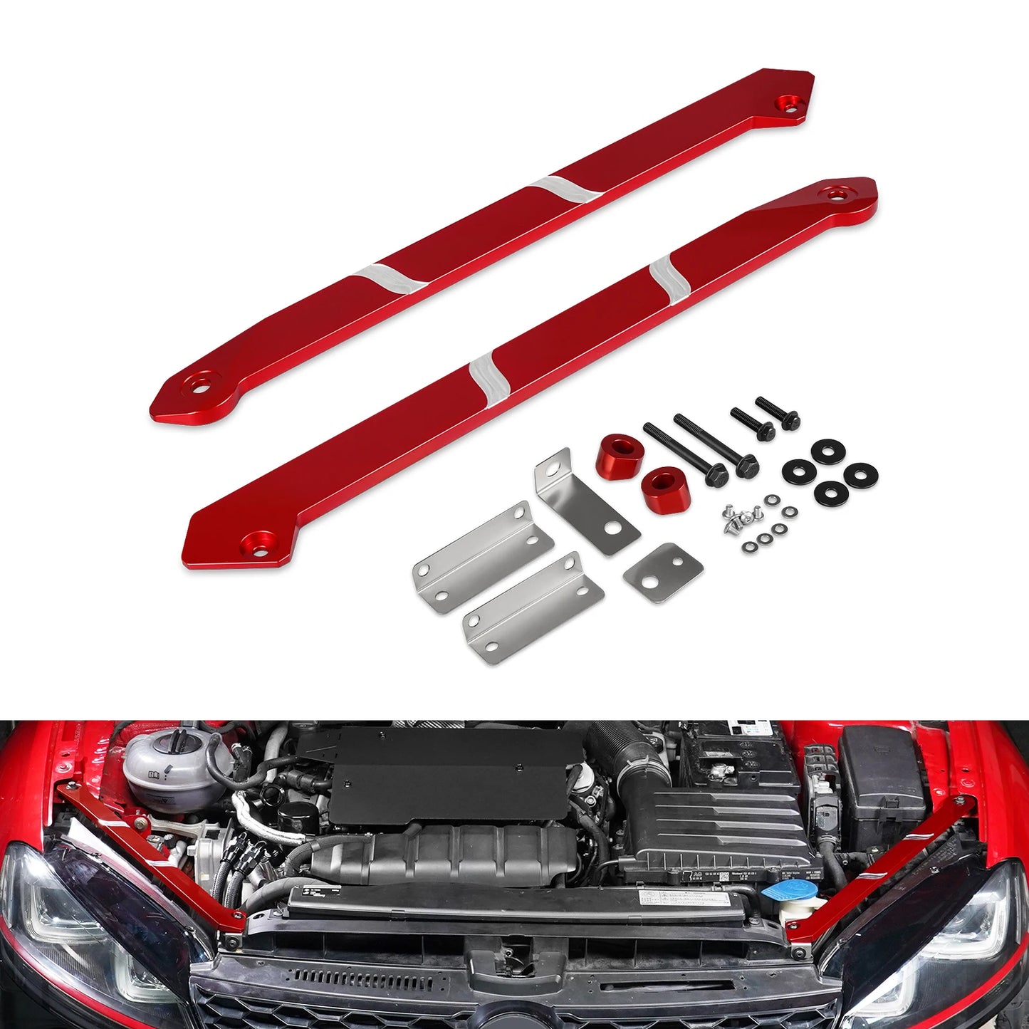 QT BEVINSEE Headlight Support Bracket for VW for Golf MK7/7.5 GTI/R 5G BA BE BQ for Golf 7 Replaces 5G0805932 5G0805931