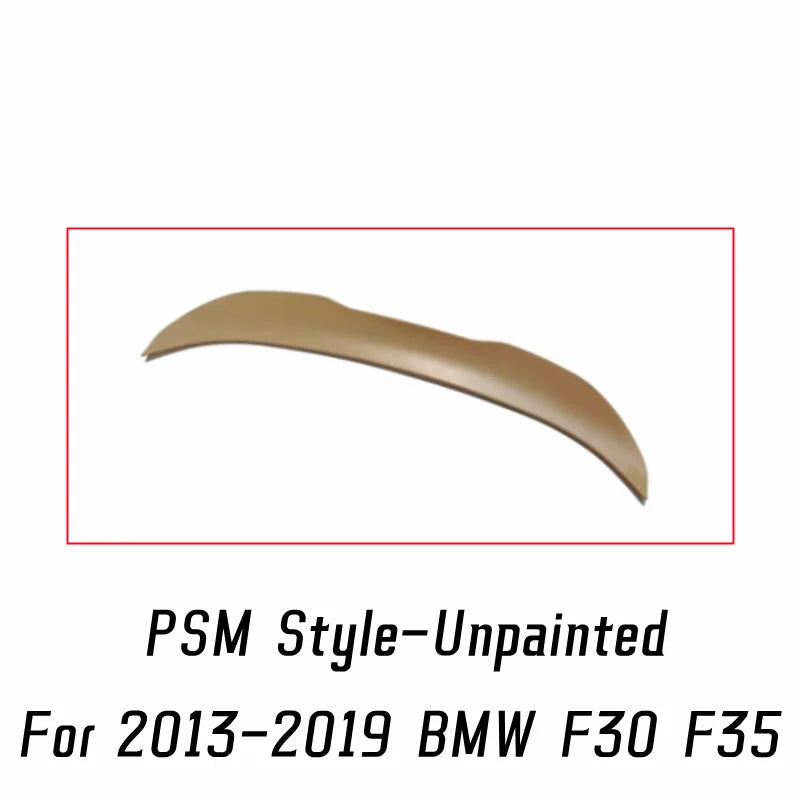 Spoiler for BMW 3 Series F30 F31 F35 M4 MP PSM Style Carbon Glossy Black Rear