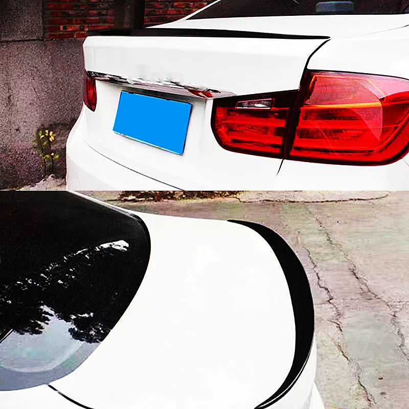 Spoiler for BMW 3 Series F30 F31 F35 M4 MP PSM Style Carbon Glossy Black Rear