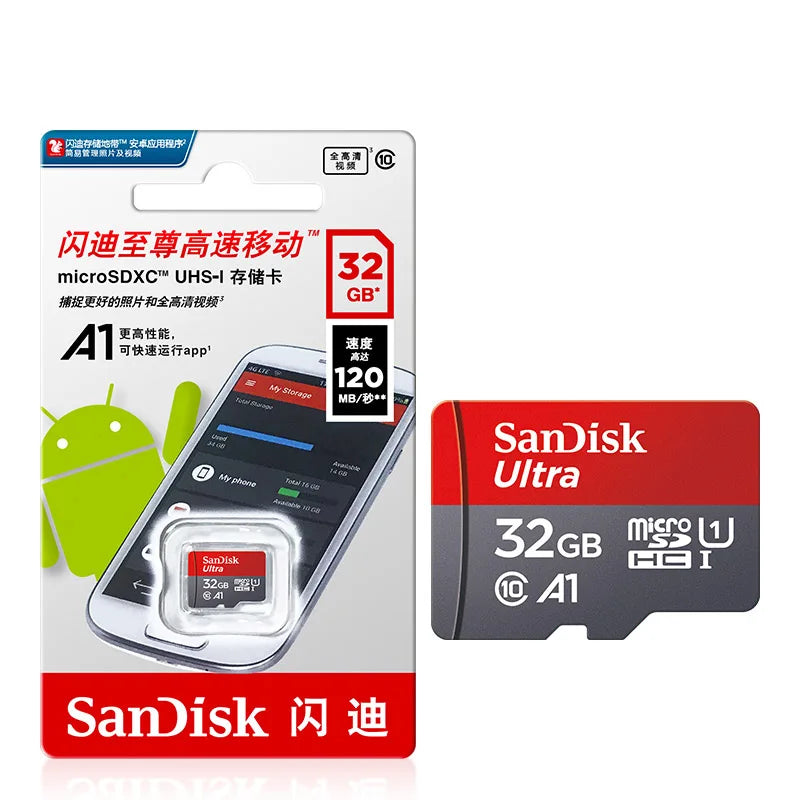 SD Adapter TFcard 64GB 16GB 32GB Memory Card 128GB Class 10