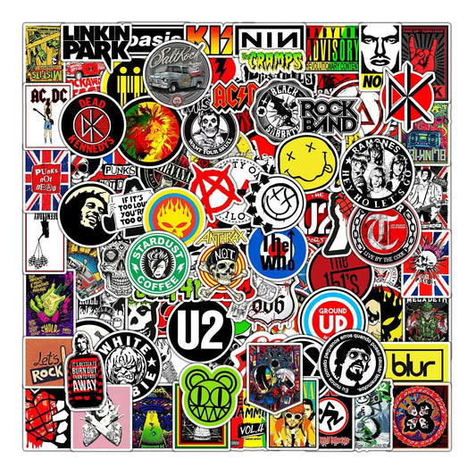 Rock Band Music Stickers Aesthetic Art Decal Collection