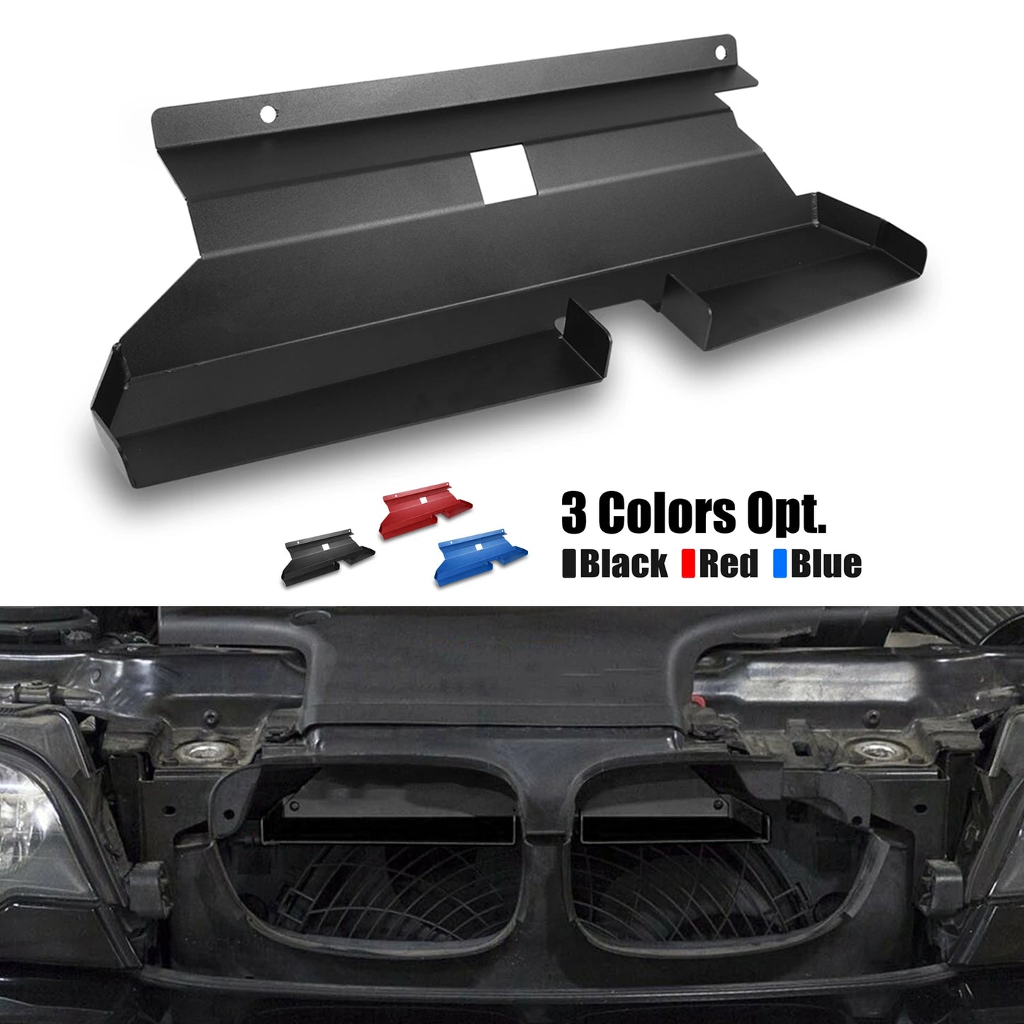 BEVINSEE Air Intake Scoop for BMW E46 320i 320ci 323i 323ci 325i 325ci 325xi 325ti 328i 328ci 330i 330ci 330xi M52TU M54 Engine