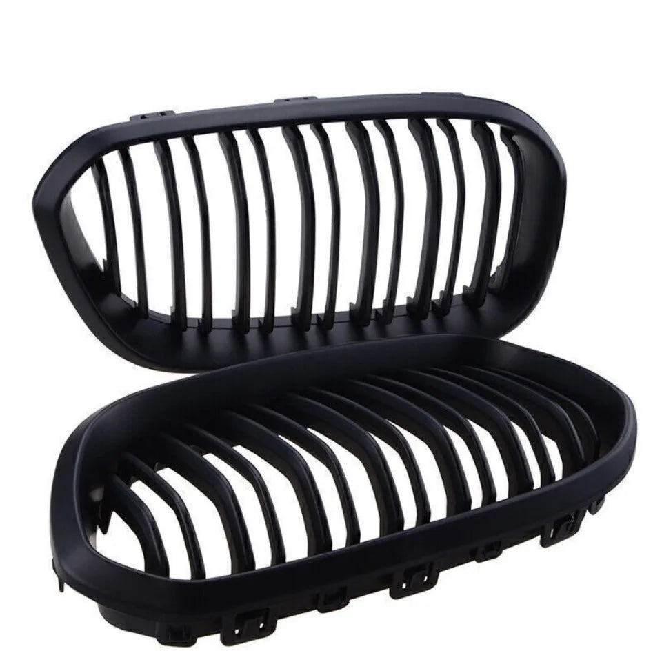 BMW Front Bumper Kidney Grille Racing Grills For BMW 1 Series F20 F21 2015-2019 Replacement Double Slat Gloss Black Grilles