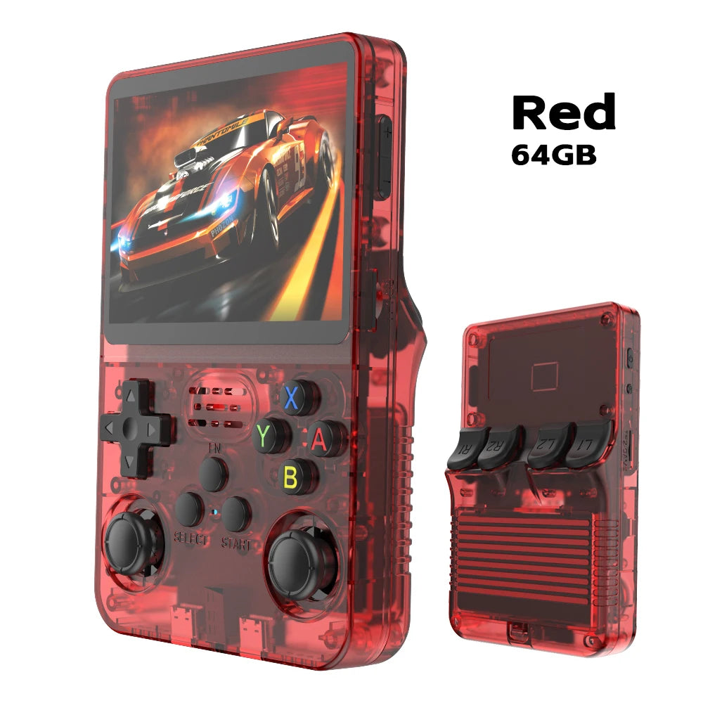 R36S Retro Handheld Video Game Console Linux System 3.5 Inch IPS Screen Portable Player 64GB