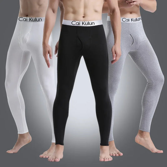 Men's Thermal Tight Sports Pants Slim Pants Autumn And Winter Thermal Pants Plush High Stretch Quick Drying Compression Pants