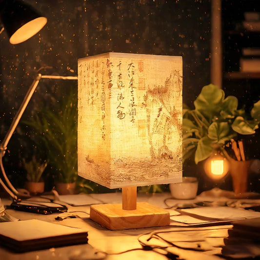 LED Decoration Chinese Table Lamp Simple Dimmable