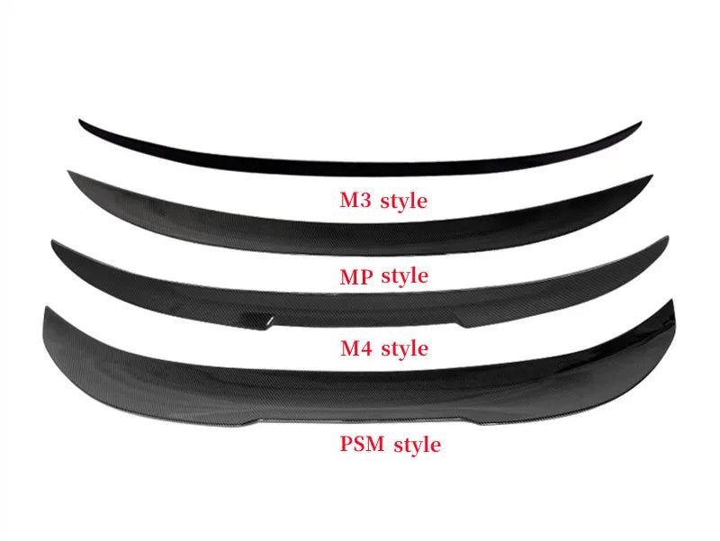 Spoiler for BMW 3 Series F30 F31 F35 M4 MP PSM Style Carbon Glossy Black Rear