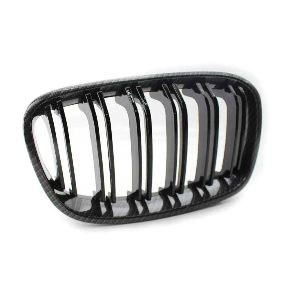 BMW Front Bumper Kidney Grille Hood Grills Carbon Fibber Colour 1-Series F20 F21 125i 118i 116I 125B 2010-2014