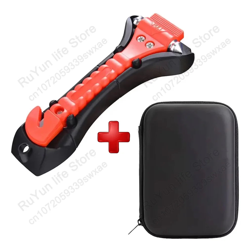Caer Window Breaker Seatbelt Cutter 2-in-1 Emergency Car Glass Punch Hammer