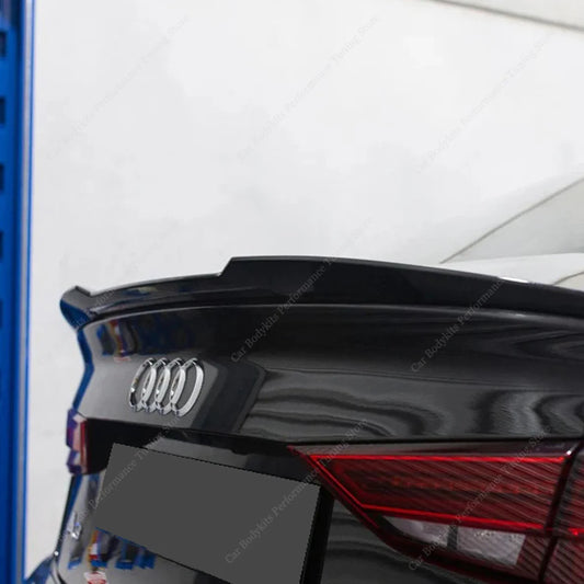 Audi Gloss Black V Style Rear Trunk Spoiler For AUDI A3 S3 RS3 8V 8Y TFSI TDI Sedan 2014-2024 Rear Spoiler Tail Wing Bodykits