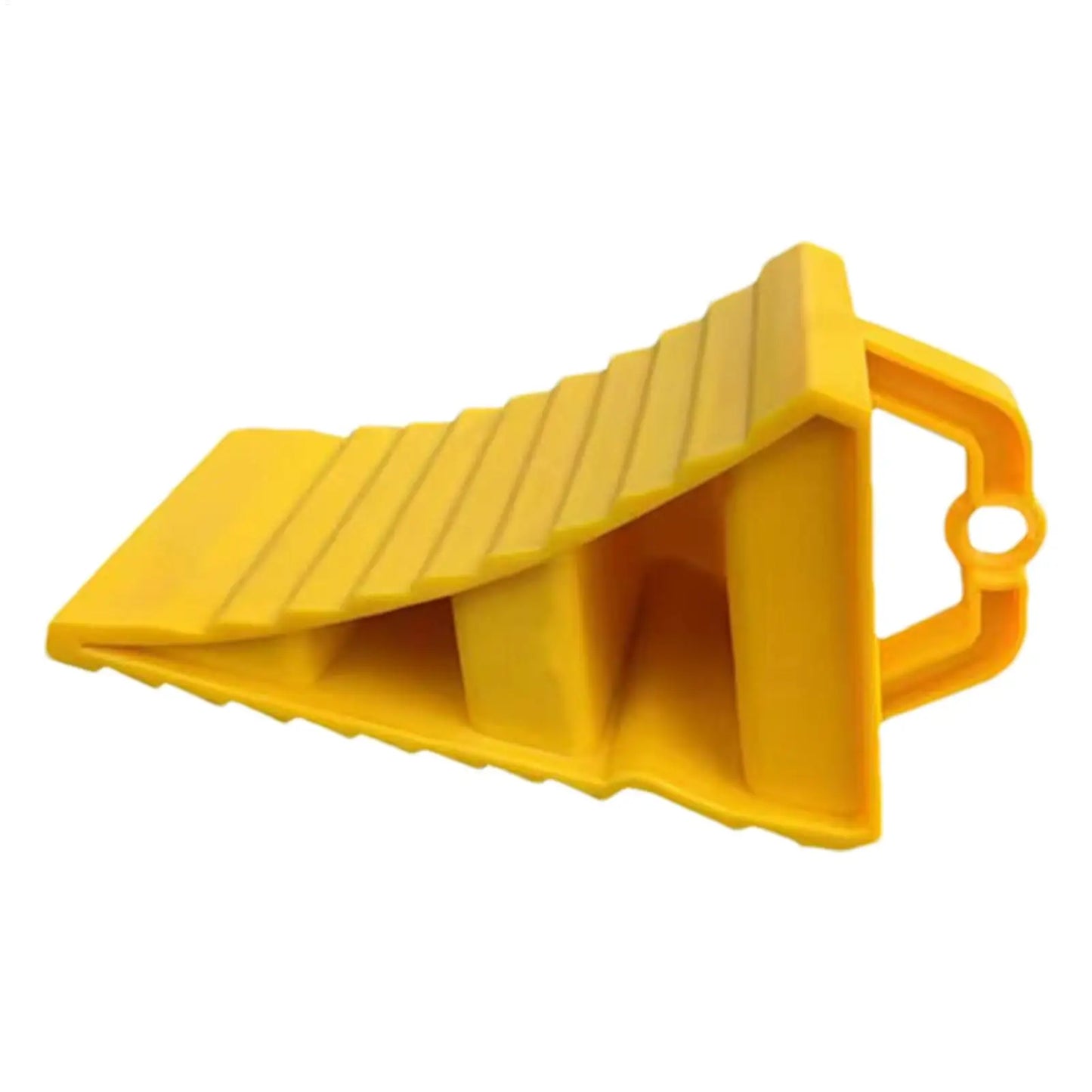 Wheel Stopper For Car Anti-Slip Multipurpose Wheel Stopper Yellow Tire Chocks Portable Wheel Chocks Wear-Resistant Tire Stopper