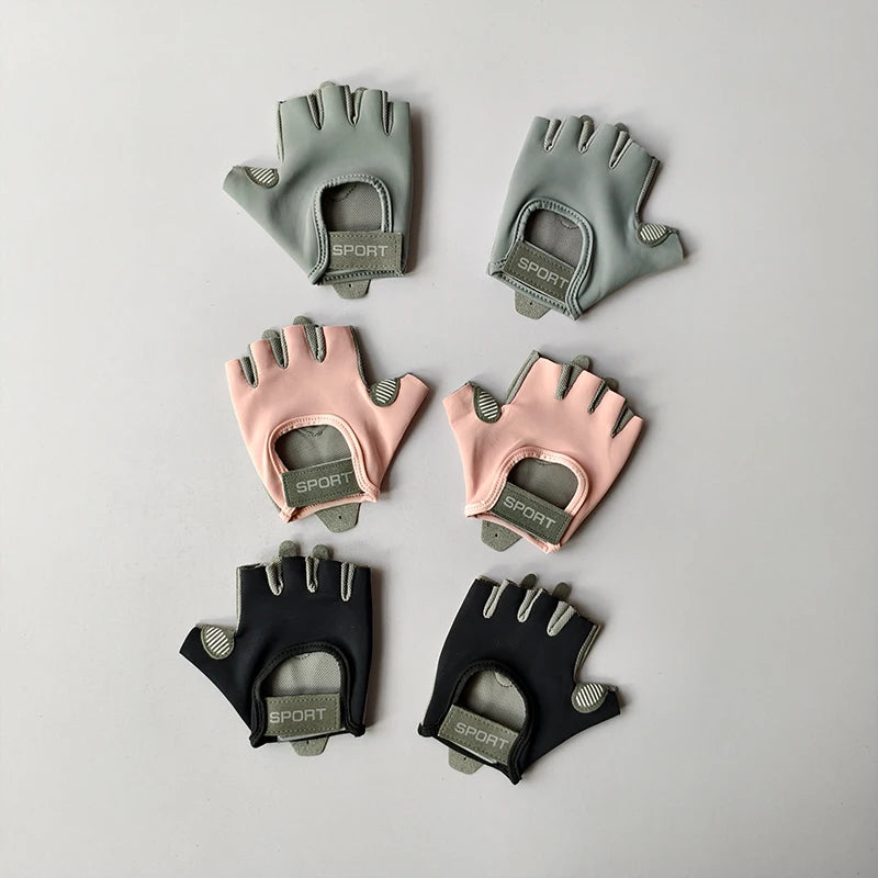 Fitness Women's Half Finger Gloves Anti Cocoon, Outdoor Cycling, Gym