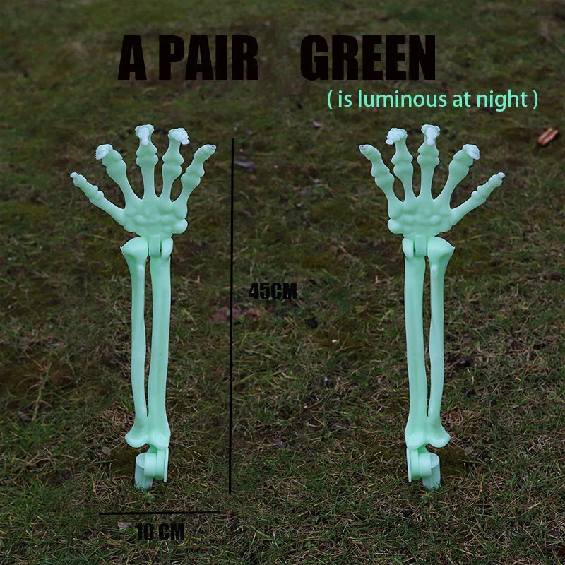 Halloween Decorations Scary Props Realistic Skeleton Skull & Hands Halloween Home Decor Yard Prank Festivals Party Supplies