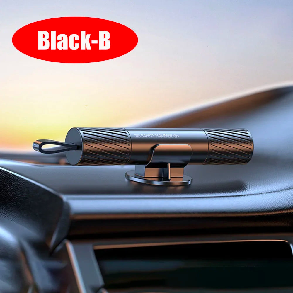 2 In 1 Car Safety Hammer Emergency Glass Breaker Cut The Seat Belt High Hardness Tungsten Steel Rescue Tool Auto Accessories