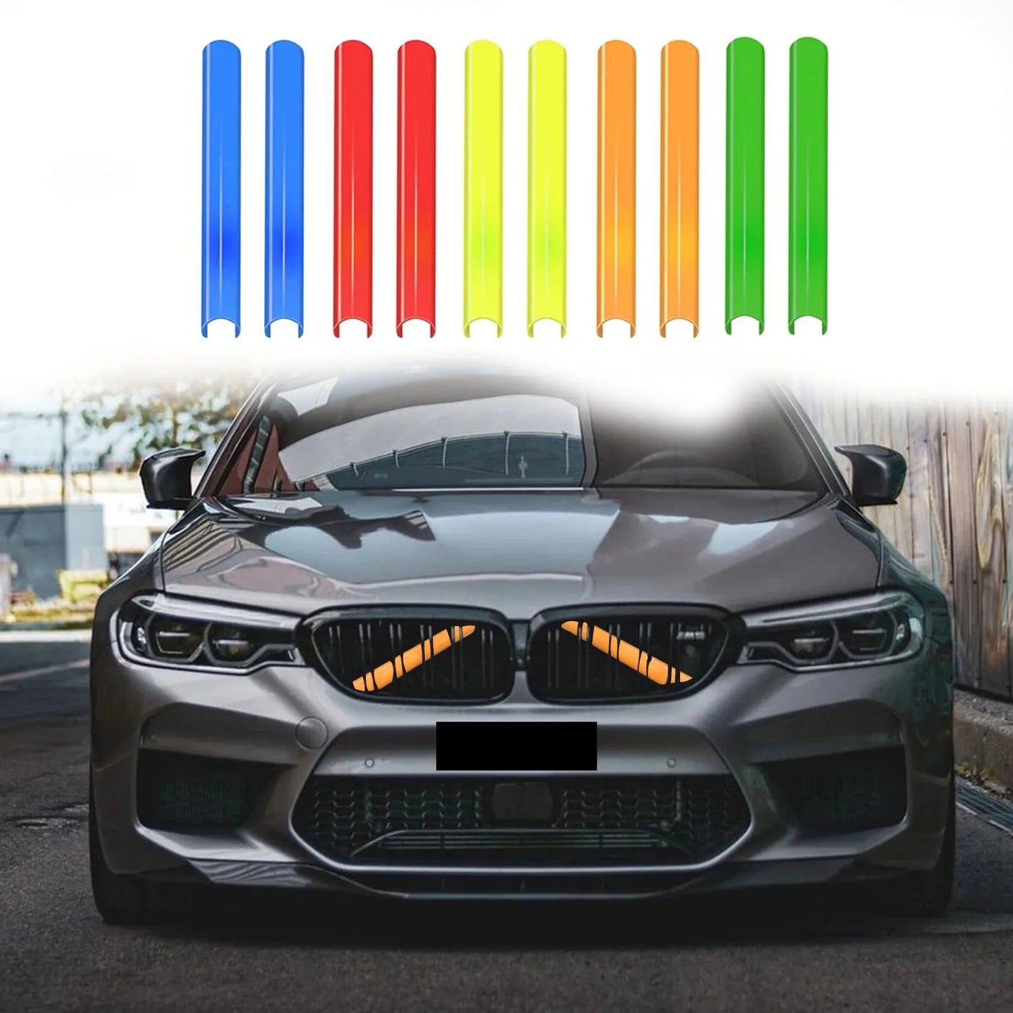 M Brace Cover BMW F30 F31 F32 F36 F44 F45 F46 F20 F22 F25 F26 G20 G30 X3 G01 M Sport Car Front Grille Frame Trim Strip Durable Accessories