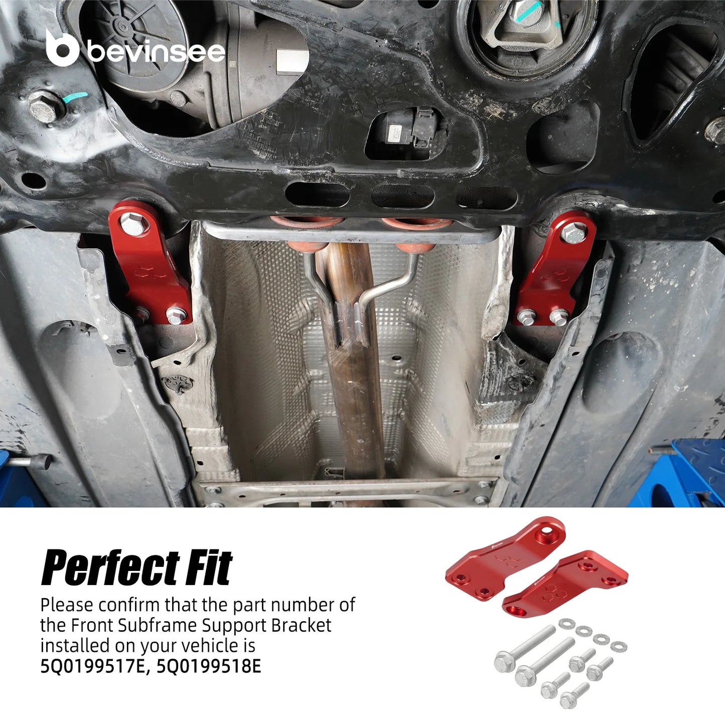 Front Subframe Brace for Audi A3 8V S3 TT for VW for Golf 7/8/7.5 GTI R for Tiguan MK2 for SEAT/Cupra Leon 3/4 for Skoda Octavia