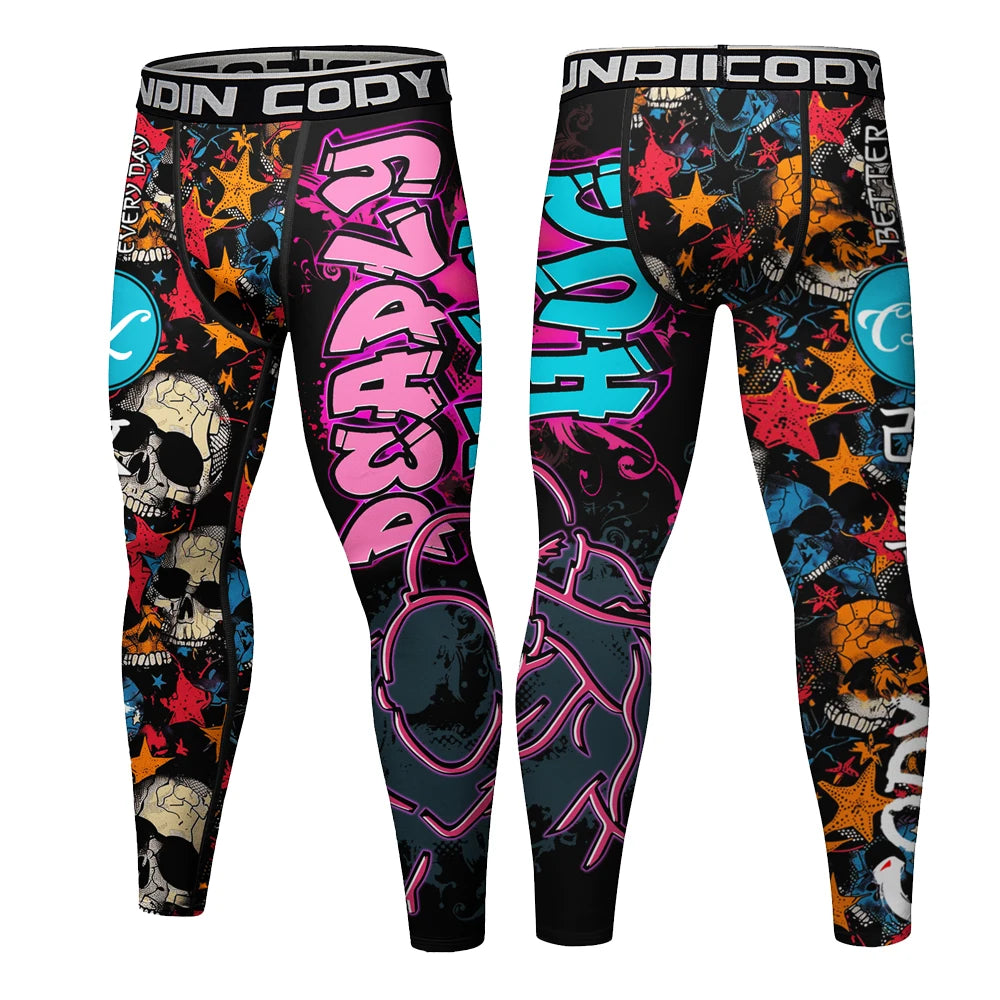 Men's Running Leggings Sportswear Quick Dry Gym Fitness Tights Workout Training Jogging Sports Trousers Compression Sport Pants