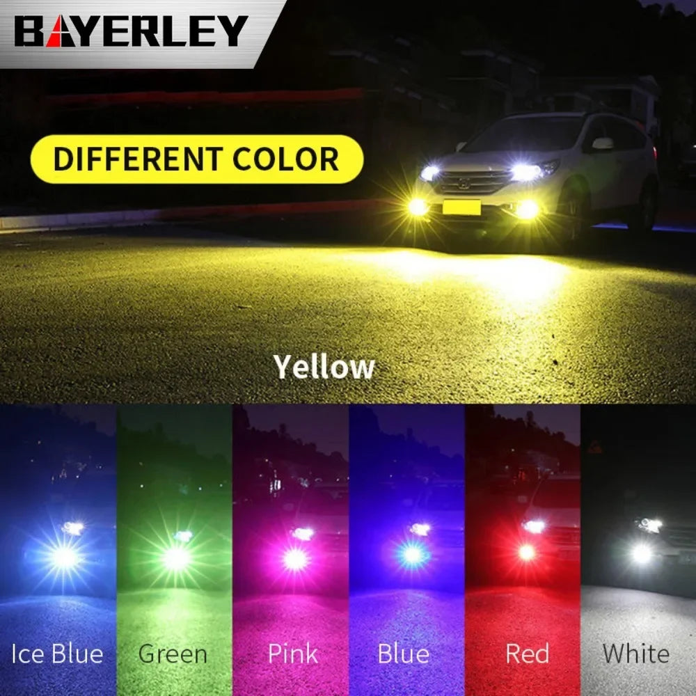 Car LED Fog Light H11 H7 9005 9006 with Flashing Emergency Warning Strobe Led Light 9005 9006 H3 880 88112V 24Leds Auto Lights