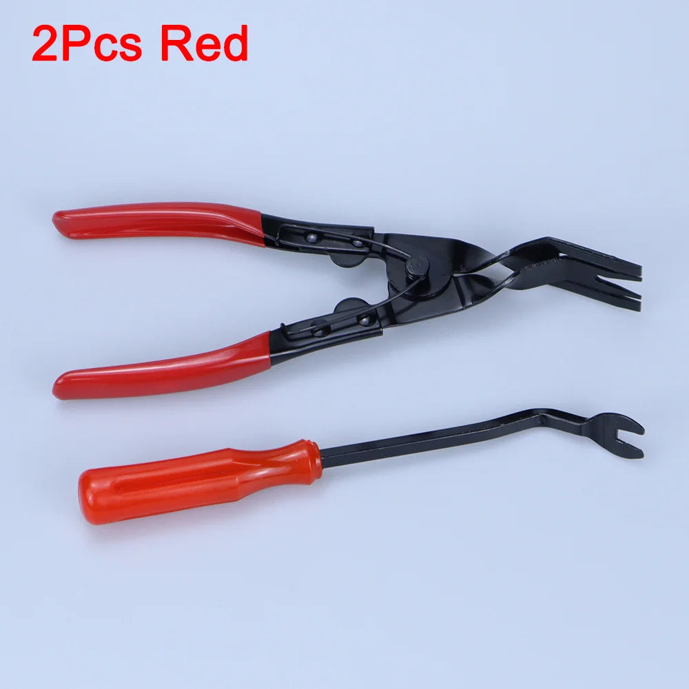 Car Clip Removal Pliers Tools Auto Body Panel Door Fastener Push Pin Trim Removal Tool Kit Automotive Pry Tool Repair Set