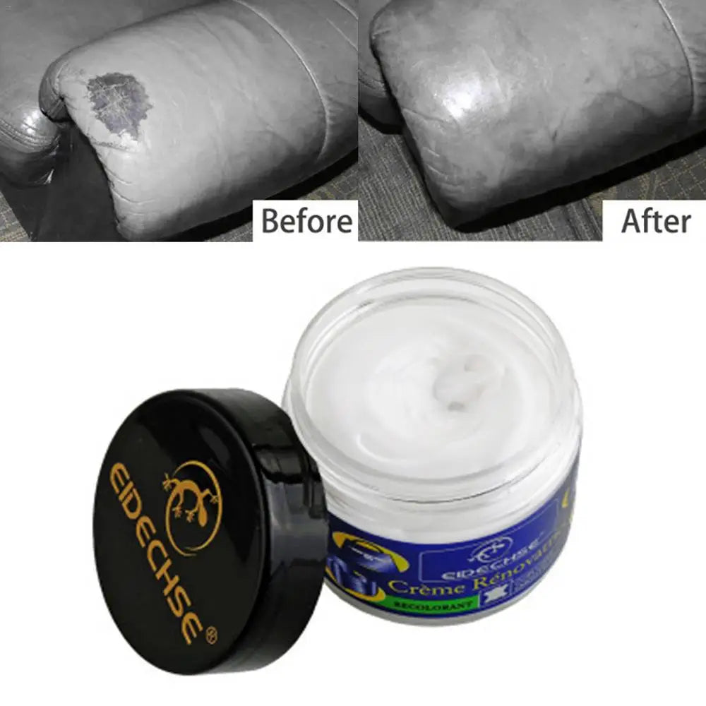 Leather Recolouring Cream Vinyl Leather Repair Kits Restore Agent Repairing Cream For Furniture Jacket Sofa Boat Car Bicycle Seat