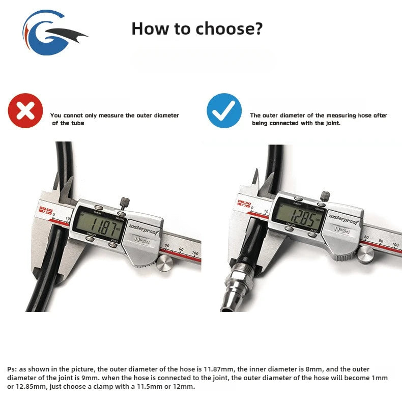 50 Pcs Fastener 5mm 6mm 7mm 8mm 9mm Spring Clip Fuel Water Line Hose Pipe Air Tube Clamps Fuel Water Tube Clamps Fastener