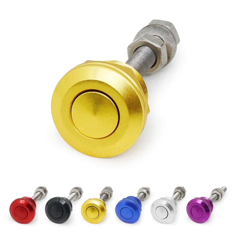 Universal 22mm Car Push Button Bonnet Hood Pin Lock Clip Kit Quick Release Latch Engine Bonnets Accessories Car Styling