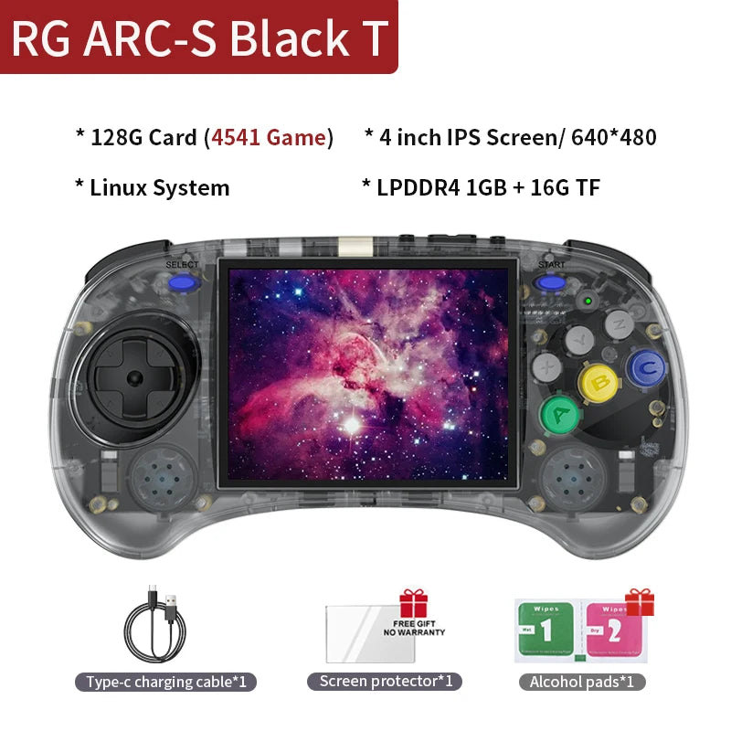 ANBERNIC RG ARC-D RGARC-S Handheld Game Console Six Button Design 4" IPS 4000 Games Support WIFI Online Pairing,Bluetooth Handle