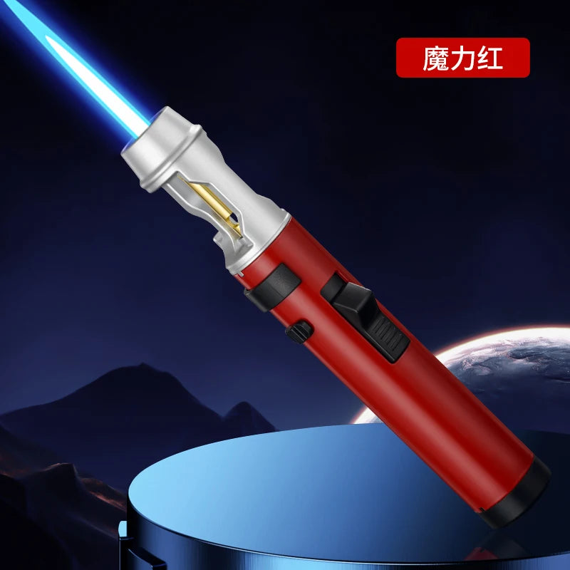 Powerful Metal Gas Lighter Windproof Kitchen Cooking Torch Flame Jet Barbecue