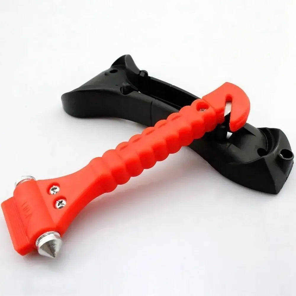 Car Safety Hammer Seat Belt Cutter 2-in-1 Emergency Break Window Glass Punch Survival Life Rescue Tools