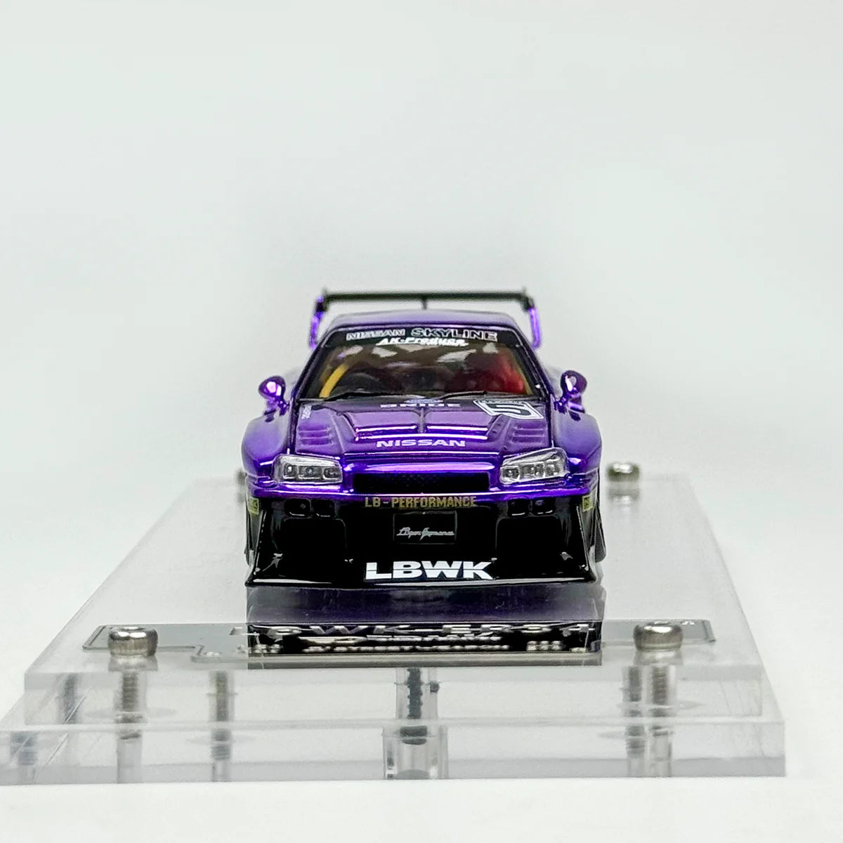 1/64 Skyline Gtr Er34 LBWK Purple Diecast