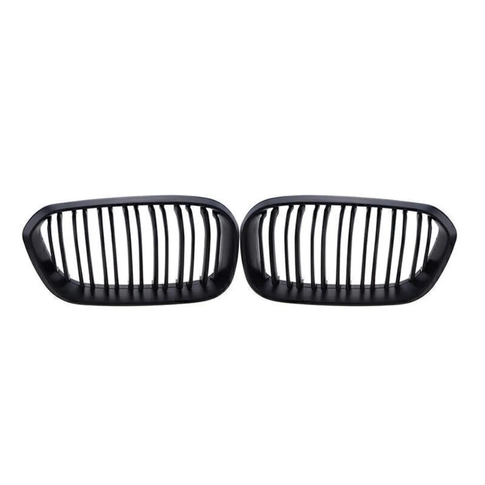 BMW Front Bumper Kidney Grille Racing Grills For BMW 1 Series F20 F21 2015-2019 Replacement Double Slat Gloss Black Grilles