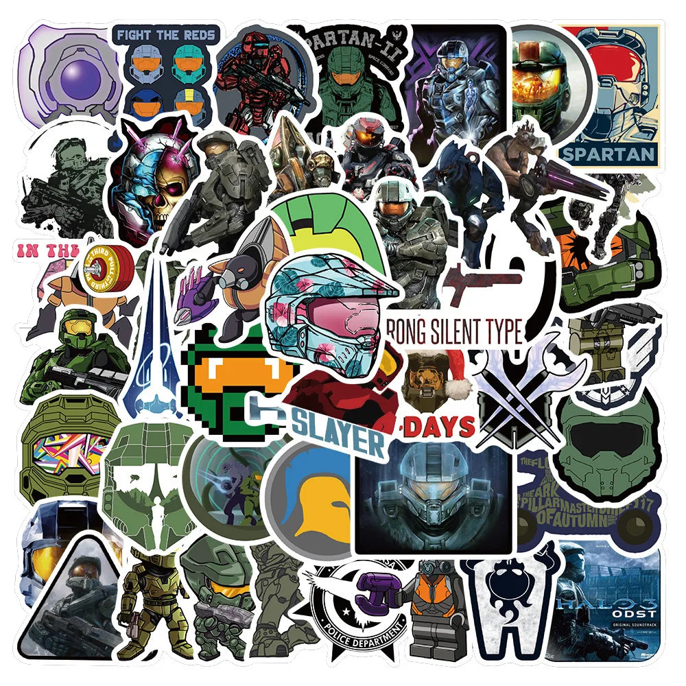 50Pcs  Cartoon Shooting Stickers  DIY Stickers Scrapbooking Laptop Vinyl  Waterproof Decals