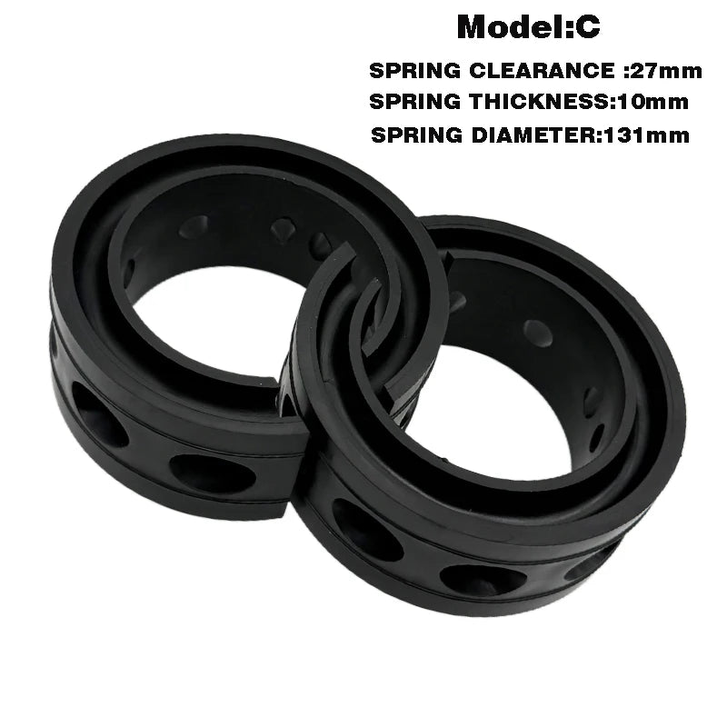 2pc New style buffers auto power cushion universal rubber shock buffer Black Spring Shock Absorber Gel