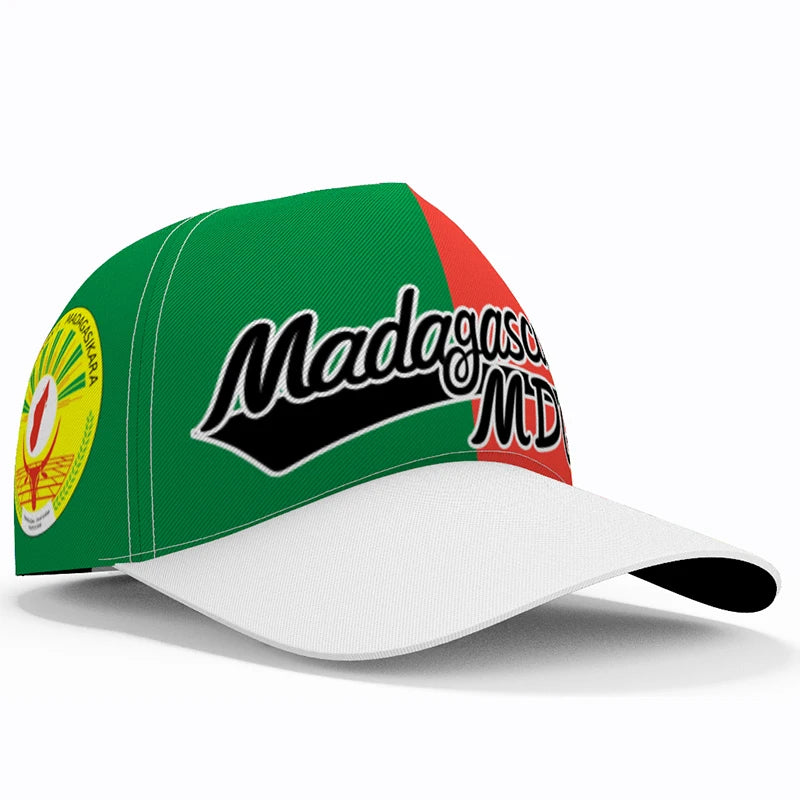 Madagascar Baseball Caps Free Custom Made Name Number Team Logo Mg Hats Mdg Country