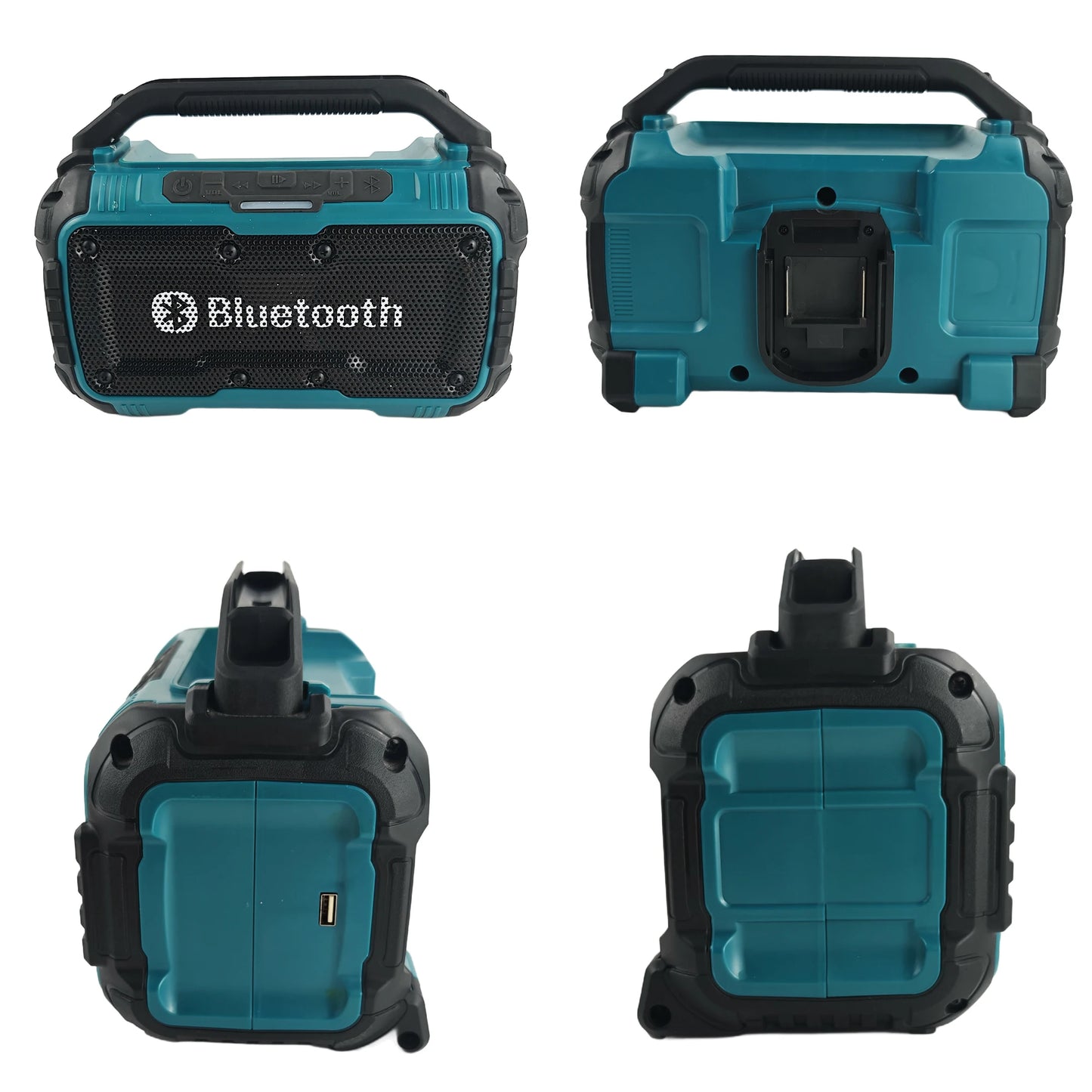 Portable Speaker Wireless Bluetooth-compatible Subwoofer Outdoor Construction Site Waterproof Loudspeaker Stereo Surround ﻿