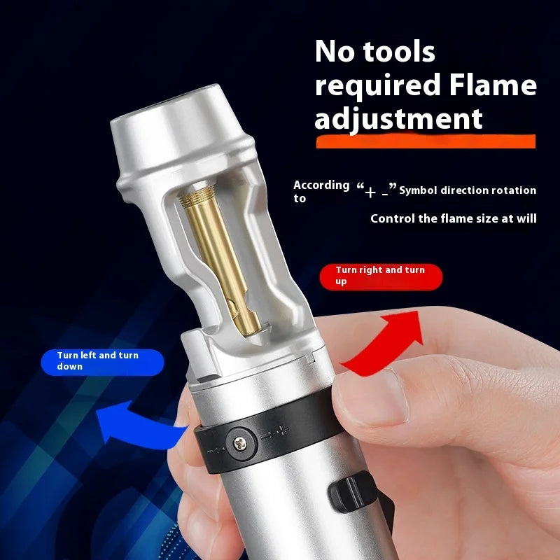 Powerful Metal Gas Lighter Windproof Kitchen Cooking Torch Flame Jet Barbecue