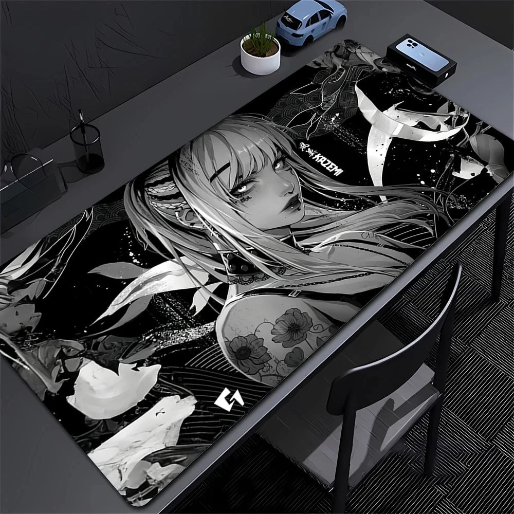 XXL Mouse Pad Yuki AIM Gaming Mouse Pad, Cute Advanced Anime Girl Table Pad, Mousepad Professional e-Sports Game Table Pad