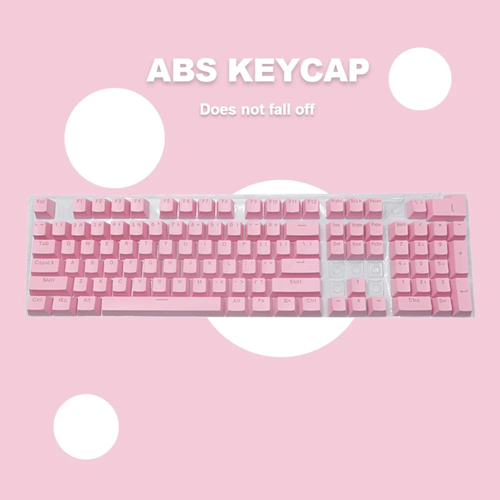 104pcs Mechanical Keyboard ABS Keycaps Blank Keycaps For Cherry MX PC Desktop Computer Key Cap Switches Keycap Keyboard