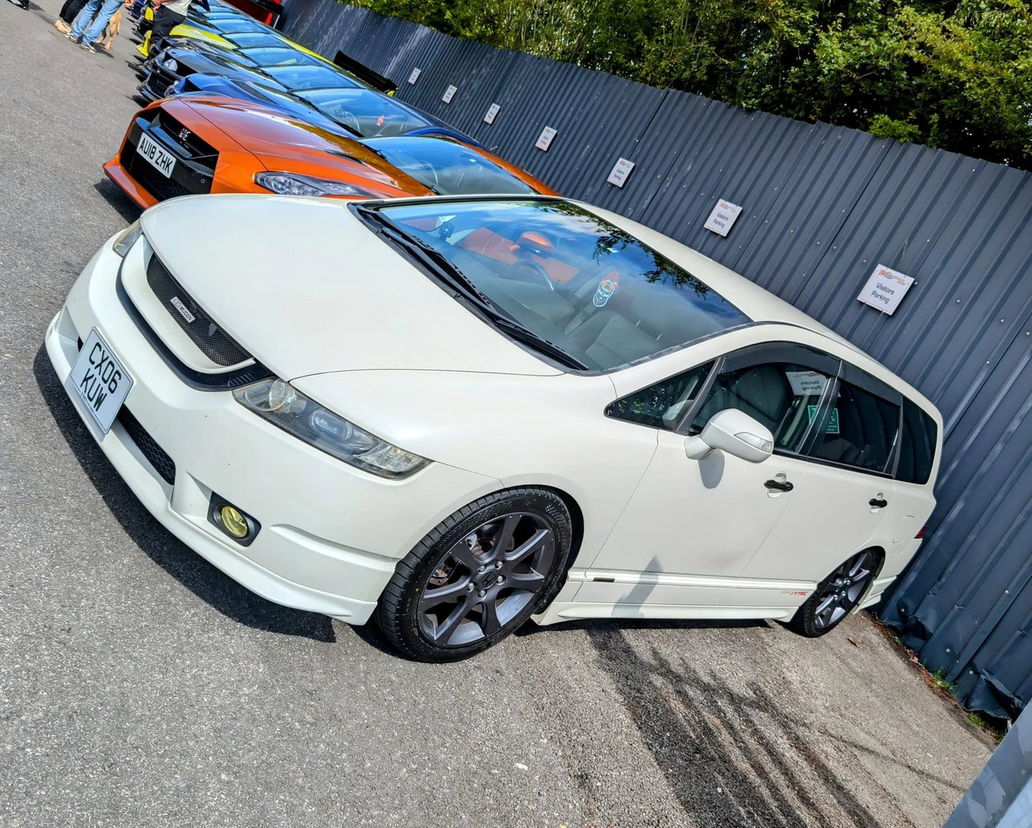 Grille Suitable for Honda Odyssey RB1 refit day regulation MUGEN infinite middle net belt mark 2005-2008 vehicle