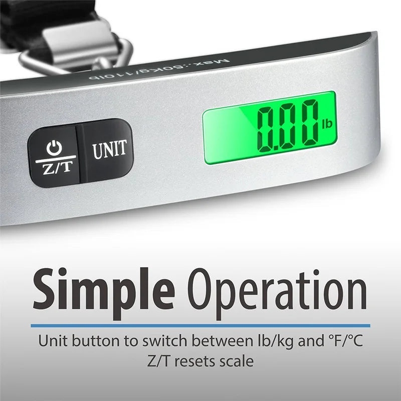 Portable Scale Digital LCD Display 110lb/50kg