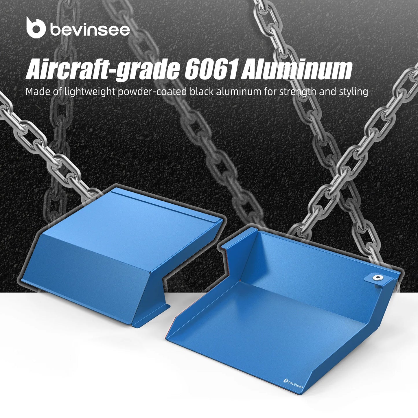 QT BEVINSEE Aluminum Air Intake Scoops For BMW 3 Series E92 323i 325i 328i 330i 335i 335d 2010-2013, Not for M3