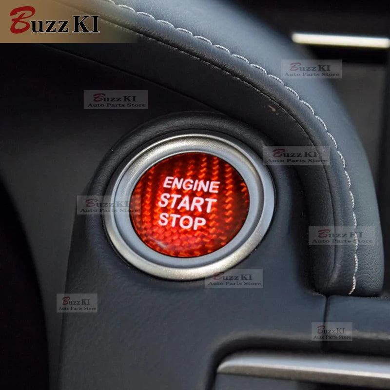 Carbon Fibre Lexus Engine Start Sticker for LEXUS IS250 IS200 IS300 ES350 ES300 GS300 NX RX300 RX330 RX350 LX470 LX570