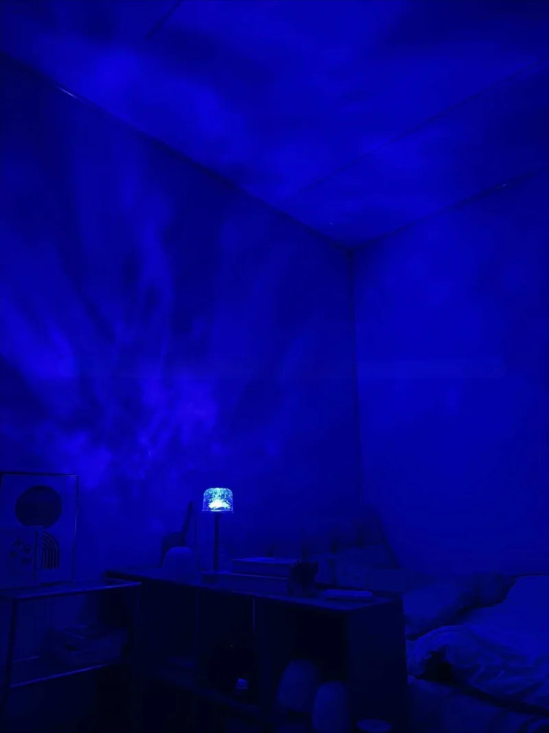 LED Lamp Romantic High Footed Water Ripple Atmosphere Desk