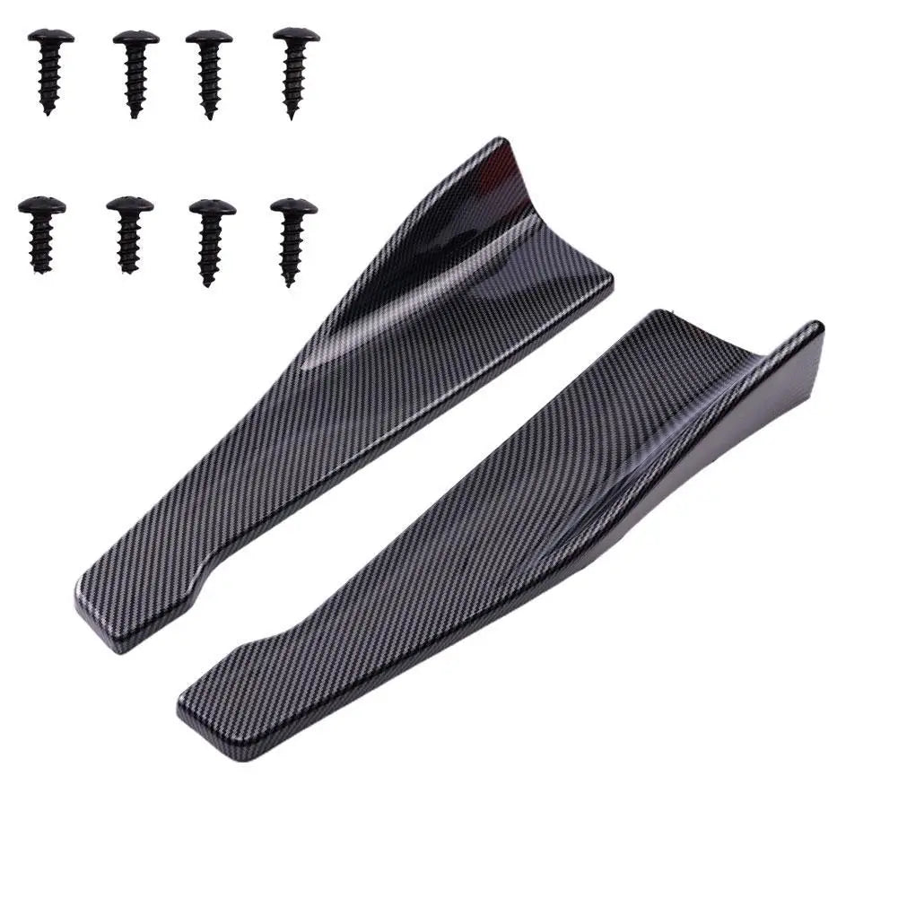 Universal Car Front Rear Bumper Strip Lip Spoiler Diffuser Splitter Scratch Protector 48CM Length For Audi BMW HONDA