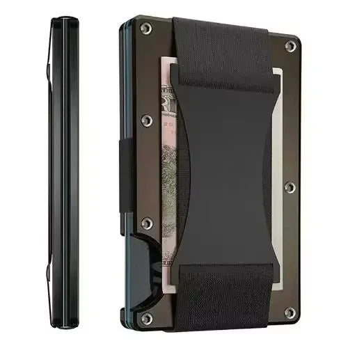 Forged Carbon Fiber Minimalist Slim Wallet RFID shield Unisex