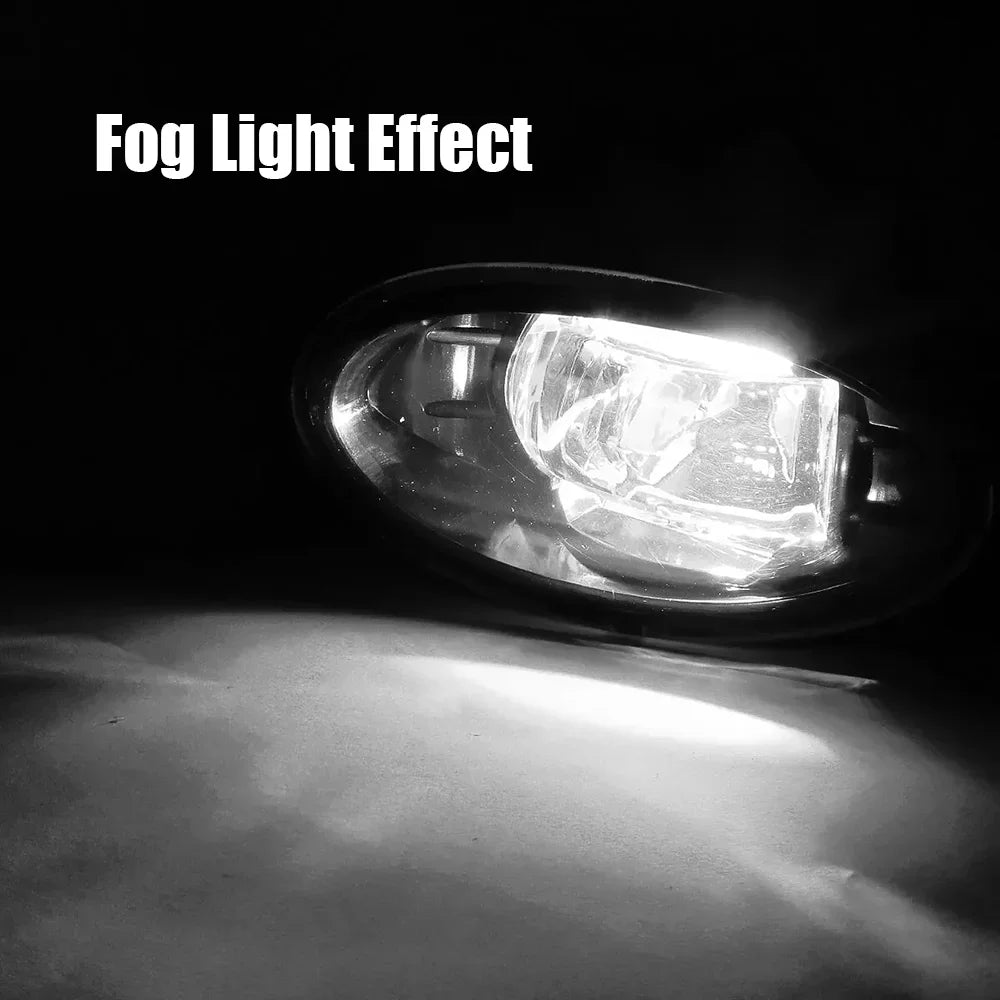 2X Upgrade LED Fog Lights Assembly for Honda Accord CL CM Acura TSX 2006 2007 2008 Car PTF with Clear Lens Daytime Running Light