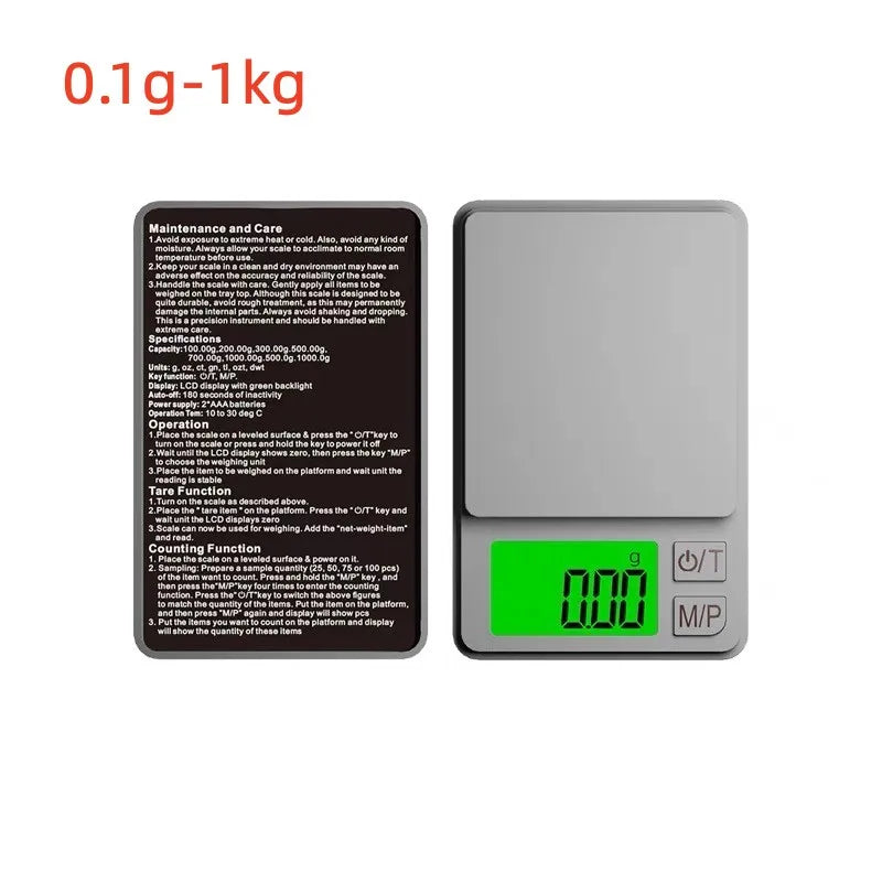 Mini Digital Scale 100/500/1kg 0.01g