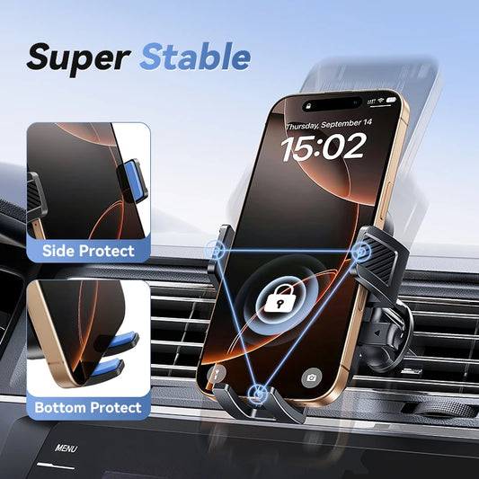 Car Phone Holder 360° Rotation Car Air Vent Phone Holder Universal Hands-Free Cell Phone Mount For 4.7-6.9'' Phones